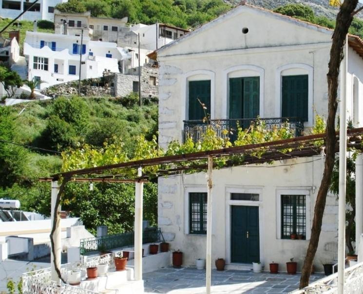 Traditional Family House, Ground Floor With Yard Koronos Extérieur photo